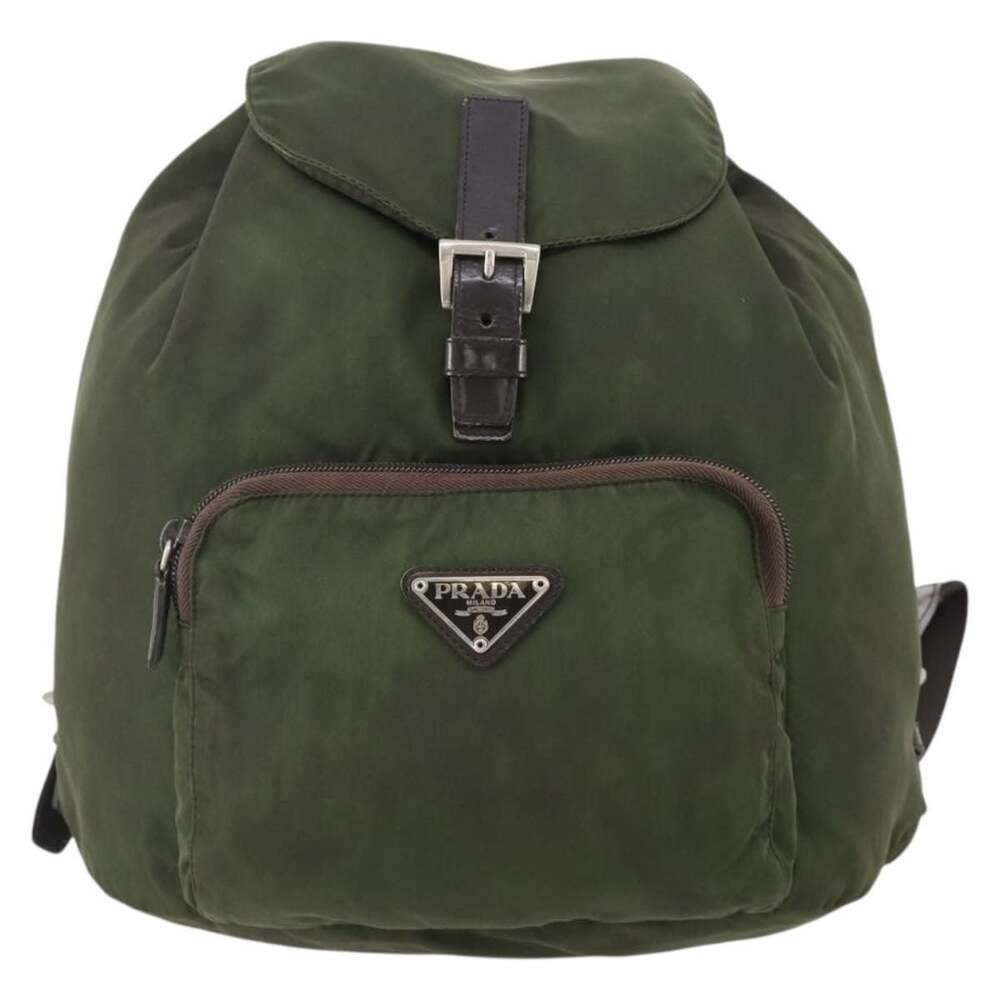 Prada Nylon Backpack Green